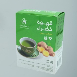 قهوة خضراء مع الزنجبيل